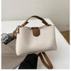 2025 Women's Color Block Bucket Bag - Korean Style Versatile Handbag and Crossbody for Ladies