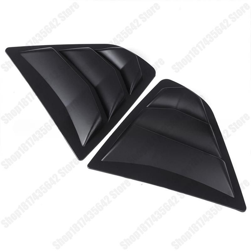 For Toyota Camry 2018-2025 Sedan Side Window Louvers Rear Quarter Vent Scoop Cover Trim Carbon Fiber Look Matte Black Decoration Elegant black glossy