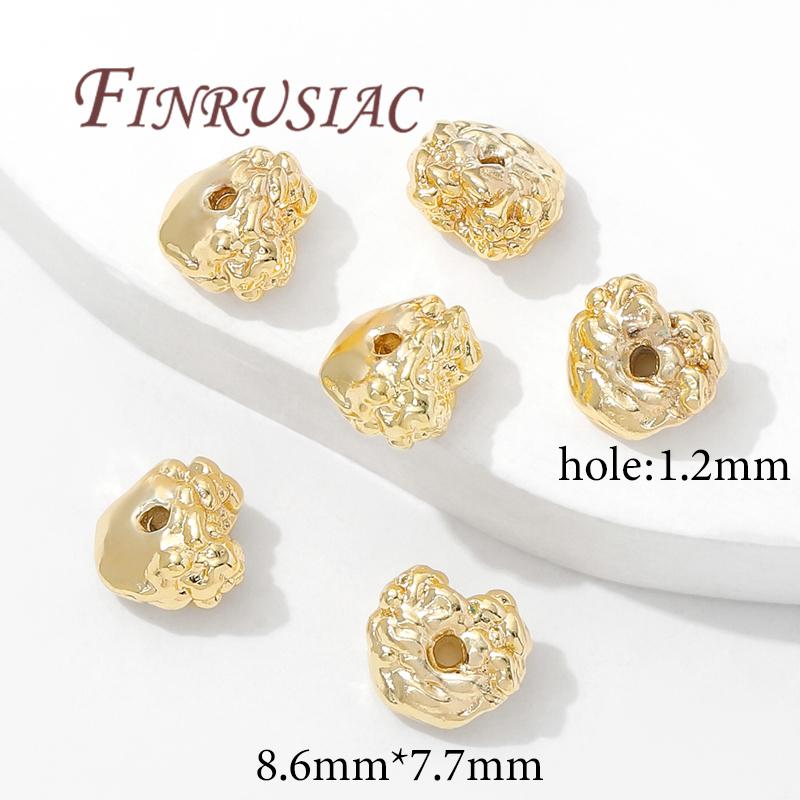 Baroque Beads 18K Gold Plated Spacer Beads,Bracelets Beads Accessories,Separators For Beads,DIY Pearl Necklace Jewelry Making