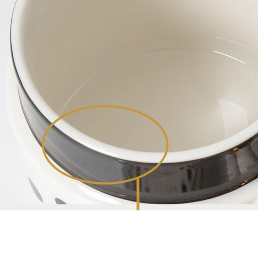 Schwarze und gepunktete Keramiktassen, Wasserbecher, Kaffeetassen, Frühstückstassen, Kreative Teetassen im leichten Luxusgeschenkstil