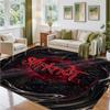 Slipknot Design Crystal Velvet Rug Soft Decorative Mat for Bedroom Entrance
