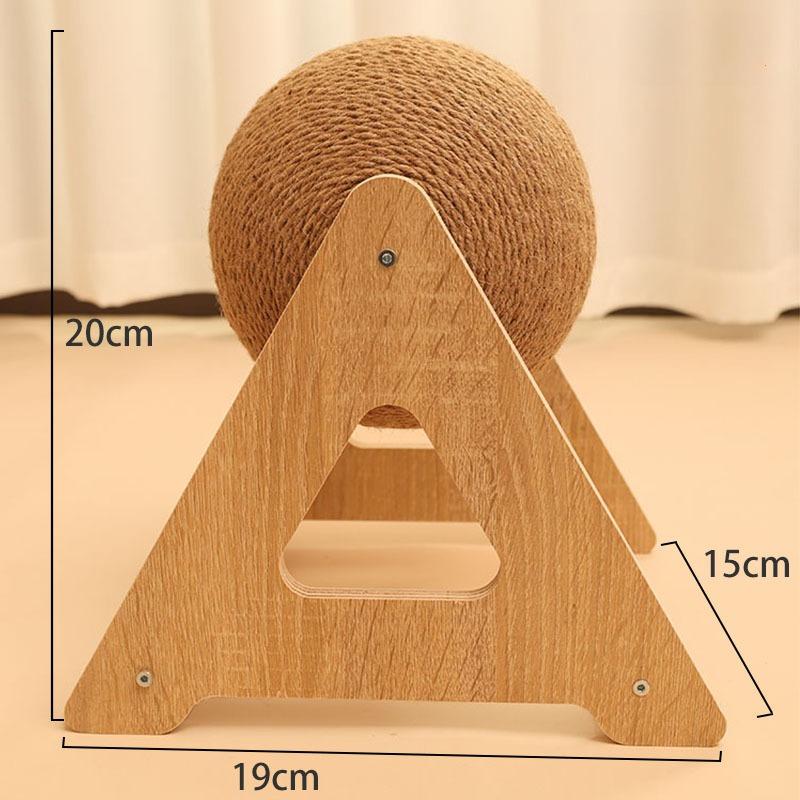 

Когтеточка-игрушка для кошек с мячиком Сизалевая веревка Насесты для лазания Заточка Аксессуары для кошачьего дерева Самостоятельная игра Товары для домашних животных