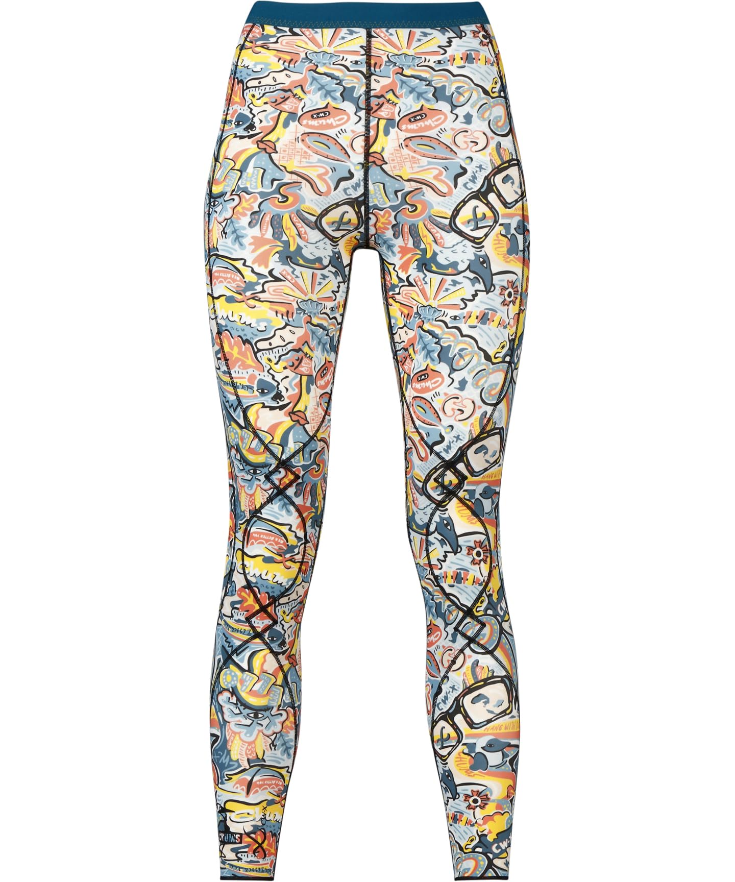 

Sports Tights with Reduce Knee Stress and Muscle Fatigue During Exercise Long Length Jogging Walking LNY310 TU CW-X/Wacoal Women s (Collaboration