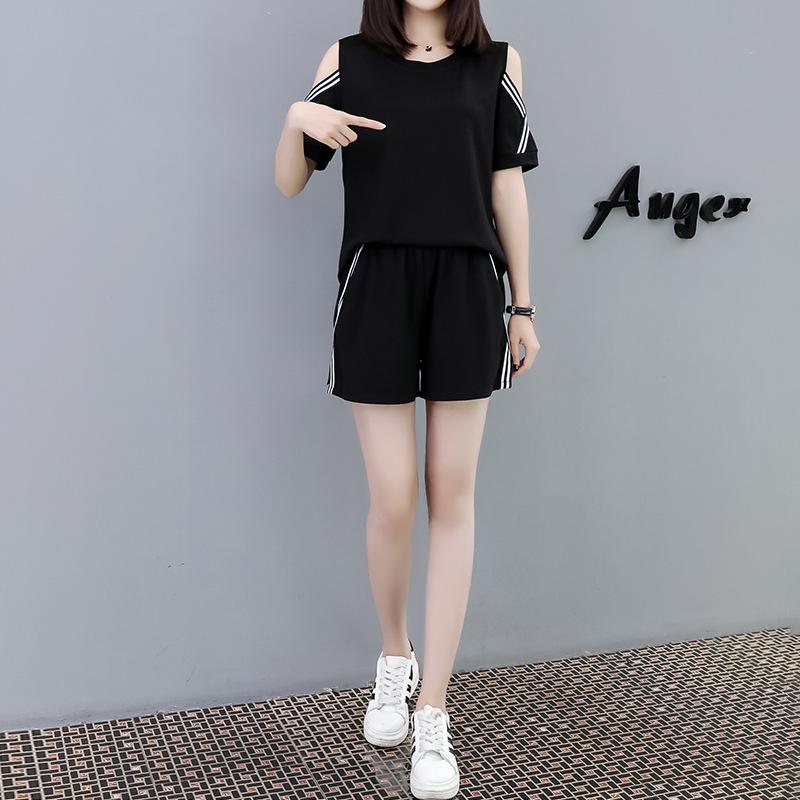 

Новый модный летний комплект-двойка для женщин больших размеров L (80-100 jin)