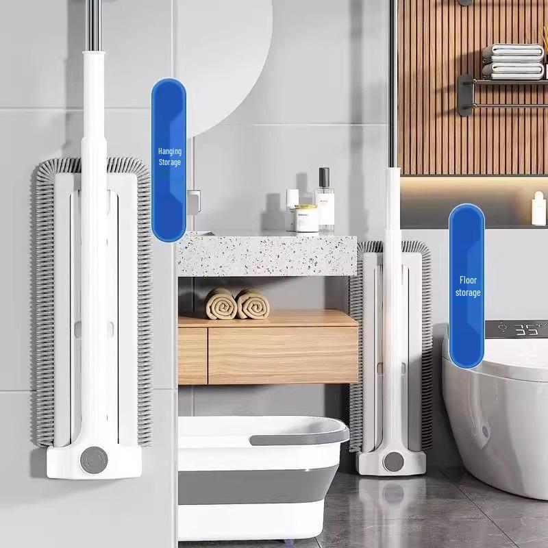 2025 Stainless Steel Chenille Flat Mop - Hand-Free, Dual-Use for Dry & Wet Cleaning