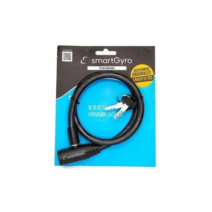 Antivol - SmartGyro - Universel - Câble flexible et résistant - 2 clés - Noir