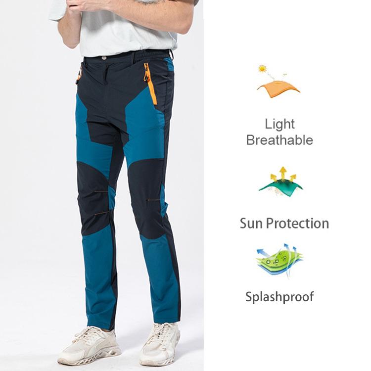 Men's Hiking Pants Summer Ultra-thin, Breathable and Cool Quick Dry Lightweight Cargo Work Golf Travel Pants with Zipper Pocket