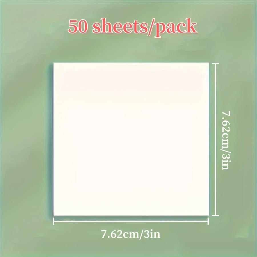 200/300Sheets Clear Sticky Notes Waterproof Self-Adhesive Translucent Sticky Notes pad for Books Annotation and Tracing post it