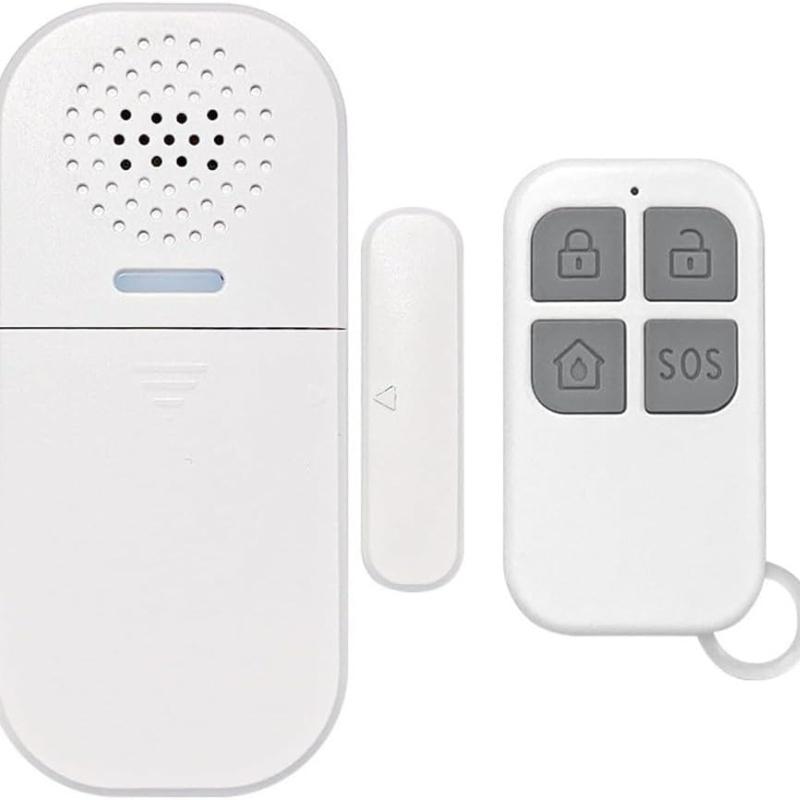 Système d'alarme de porte sans fil de 130 dB avec volume réglable et télécommande pratique