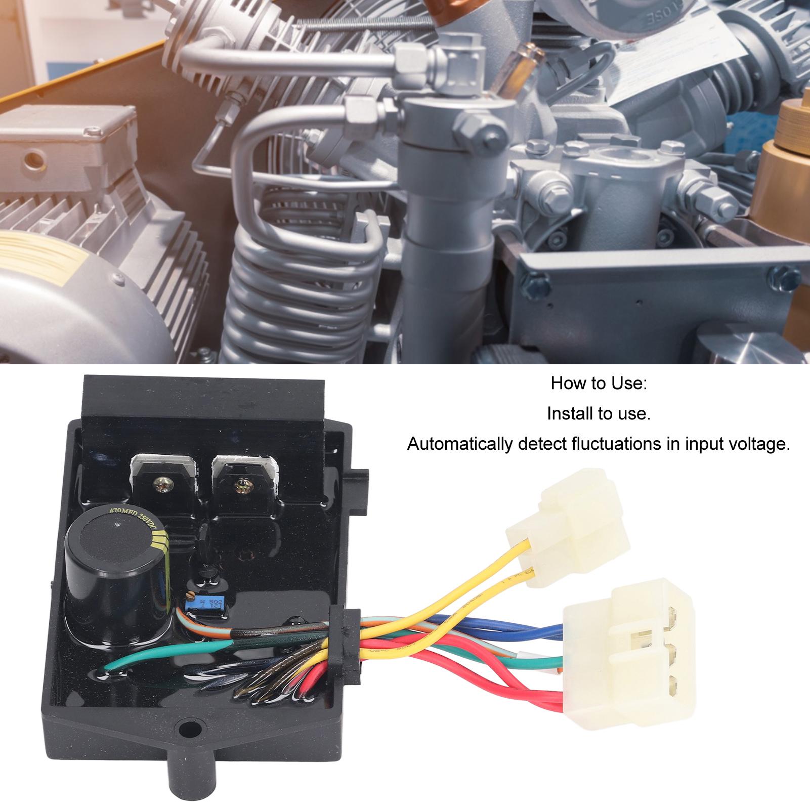 

Automatic Voltage Regulator AVR 1 Phase 8 Wire 470MFD 250V DC for 8.515KW Generator