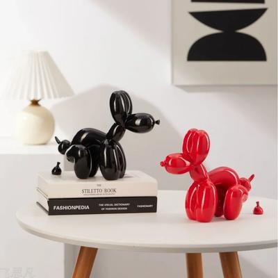 Resin Balloon Poop Dog Sculpture Decoration Living Room Bedroom Wine Cabinet Creative Cartoon Animal Simple Modern Decorative