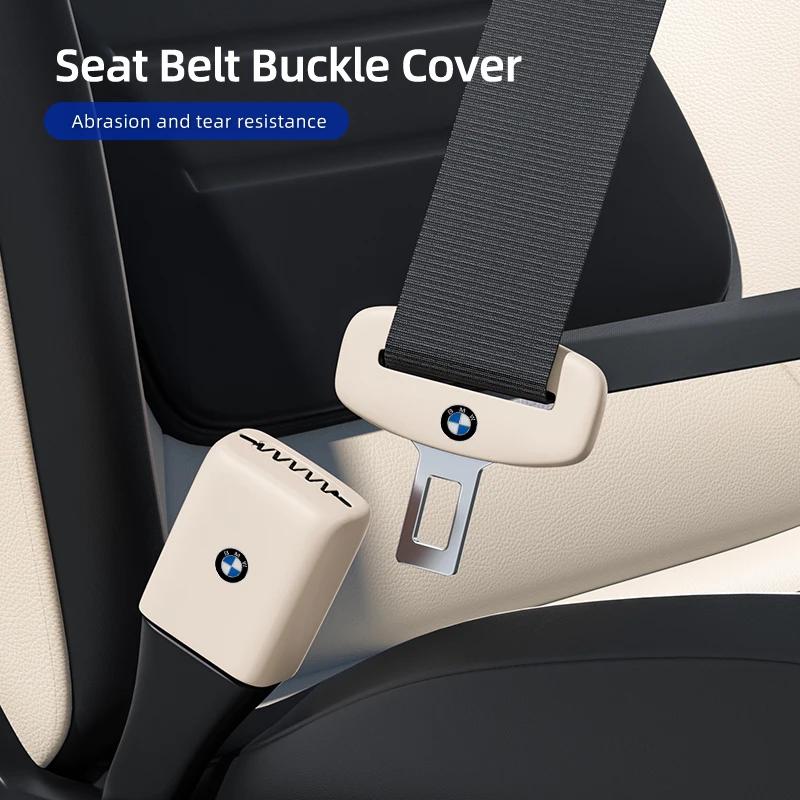 BABD1 2025 Hot Car Silicone Seat Belt Buckle Anti-scratch Protector Cover Accessories For BMW Performance F30 F20 F10 F40 E92 E91 G20