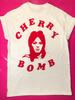 The Runaways Joan Jett Cherry Bomb Cotton Unisex White Shirt BT010 Unisex T-Shirt