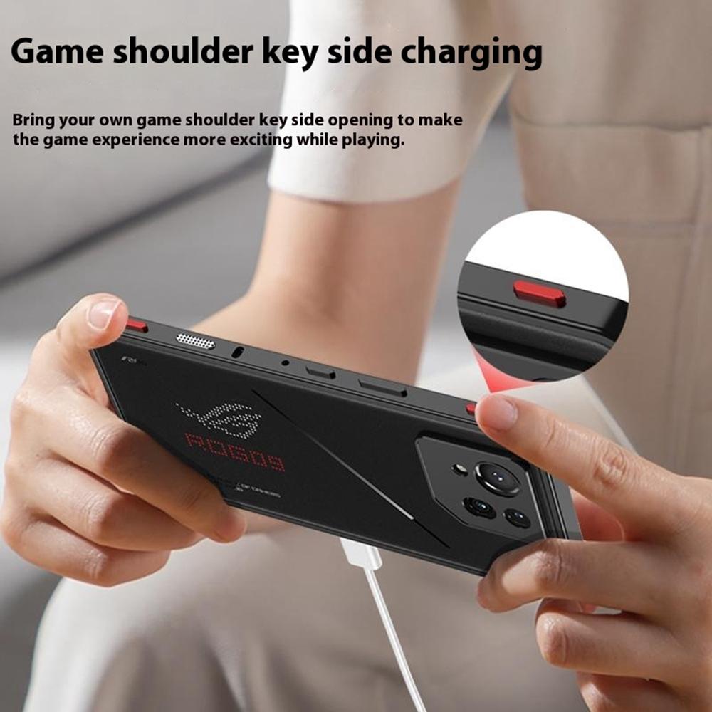 Pro Asus ROG Phone 9 Pro 5G/Phone 9 5G Nárazníky Kovový Rám Kryt pro Odvod Tepla s Ochranným Sklem Objektivu Fotoaparátu