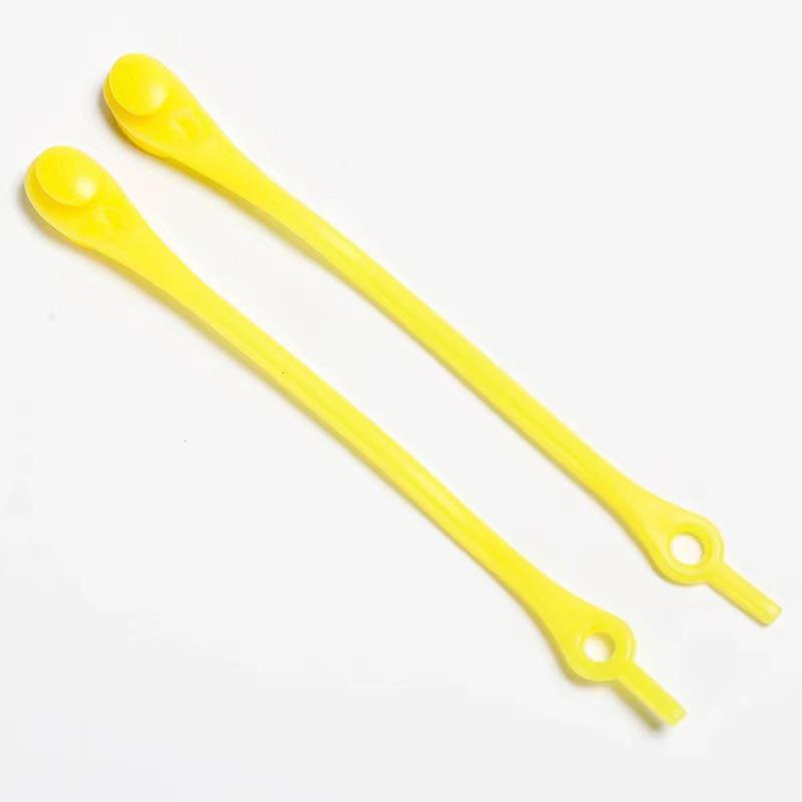 

Дорослі силіконові еластичні шнурки для взуття з круглим носком, еластичні без зав язування One Size жовтий