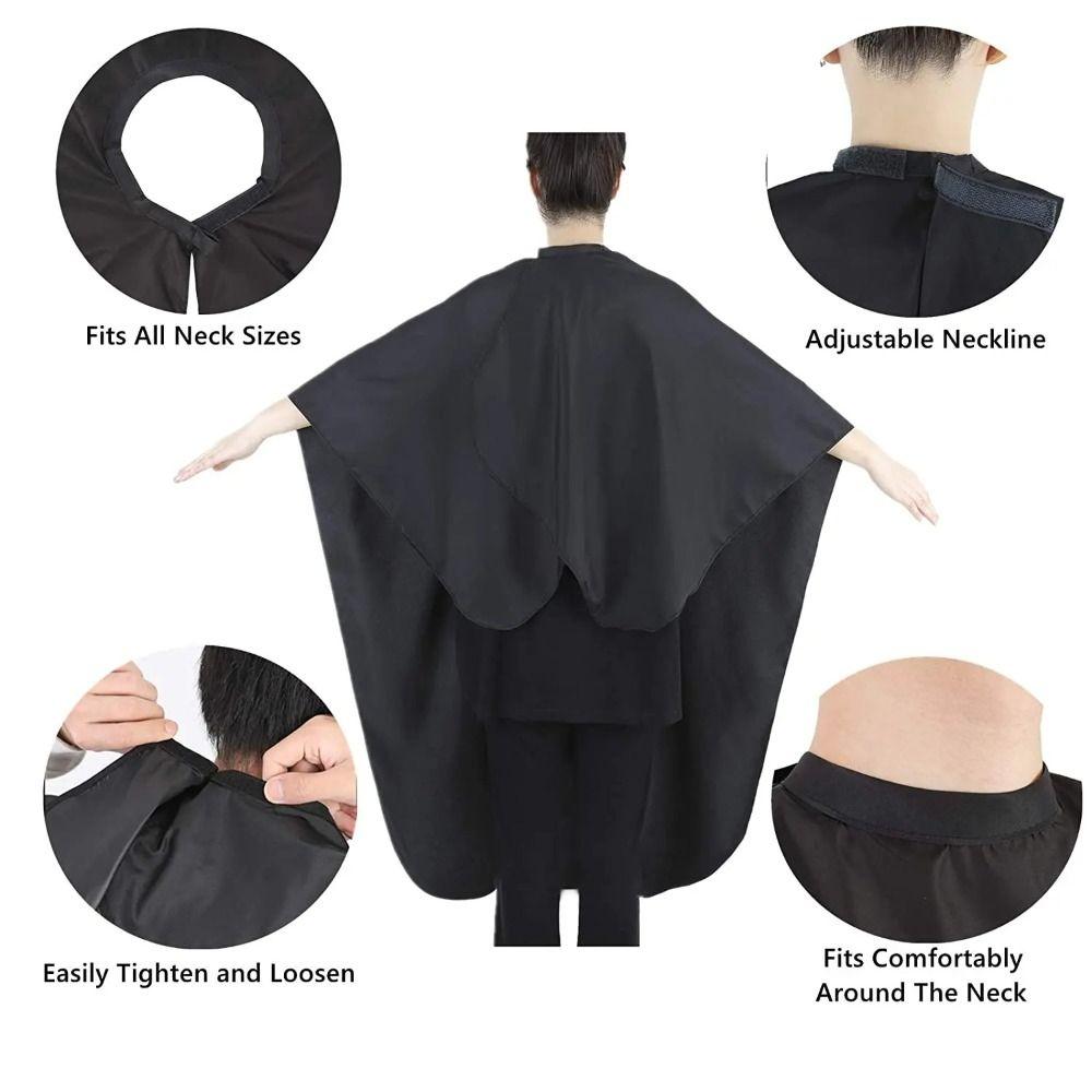 Professional Polyester Pongee Barber Apron Waterproof Colored Haircut Cover Salon Cape Salon