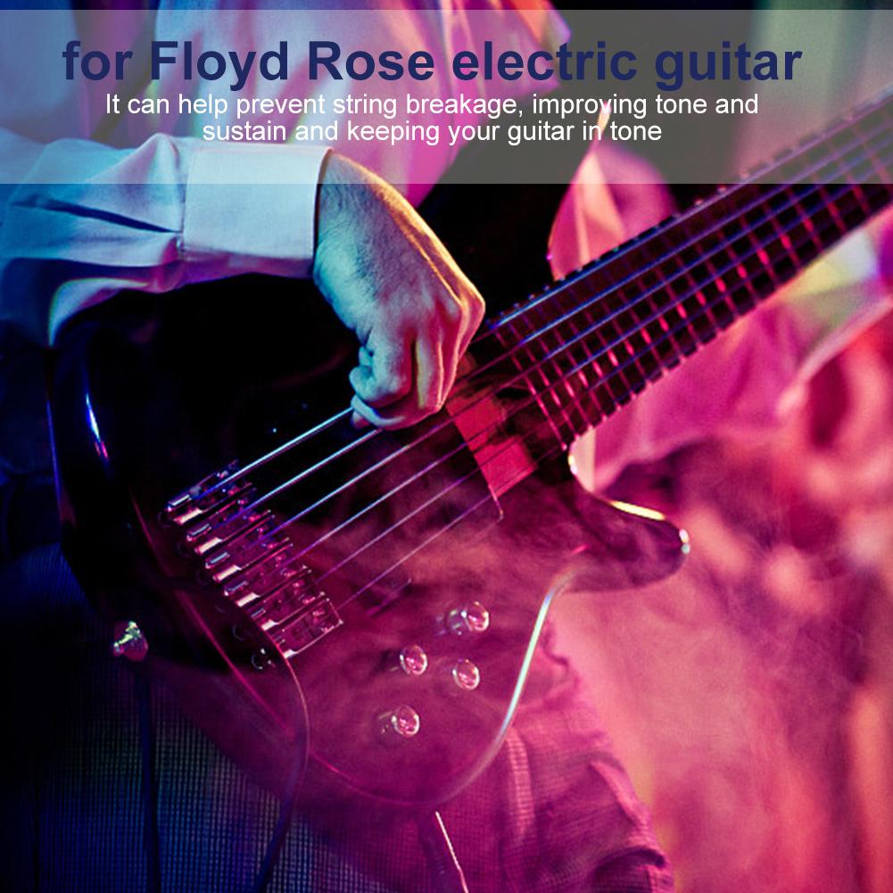 6Pcs Roller Bridge Tremolo Saddles with Wrench for Electric Guitar(Black)