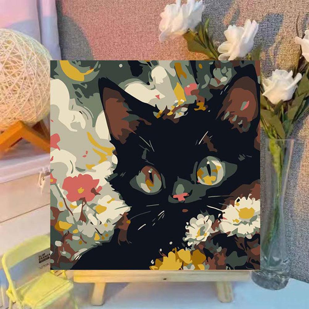 Painting By Numbers Digital Oil Painting DIY Hand-painted Coloring Animal Portrait Creative Cat Living Room Hanging Painting
