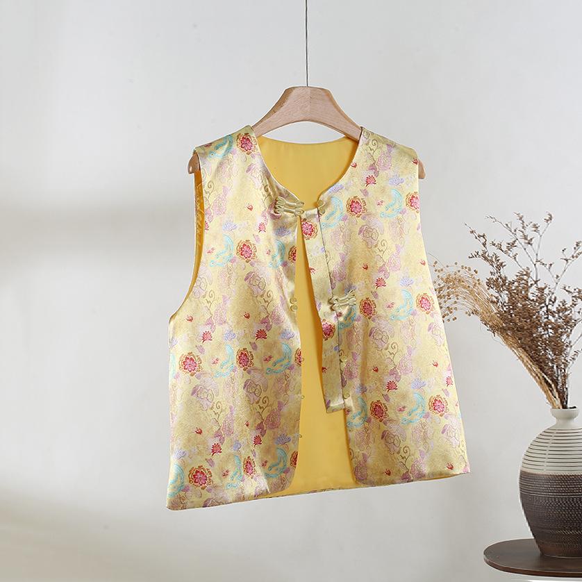 

Жилет женский 2025 новый весна и лето высококлассный темперамент без рукавов жилет топ XXXL [Recommended 138-75kg]