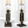 8-Hole Metal Floor-Standing Billiard Cue Rack
