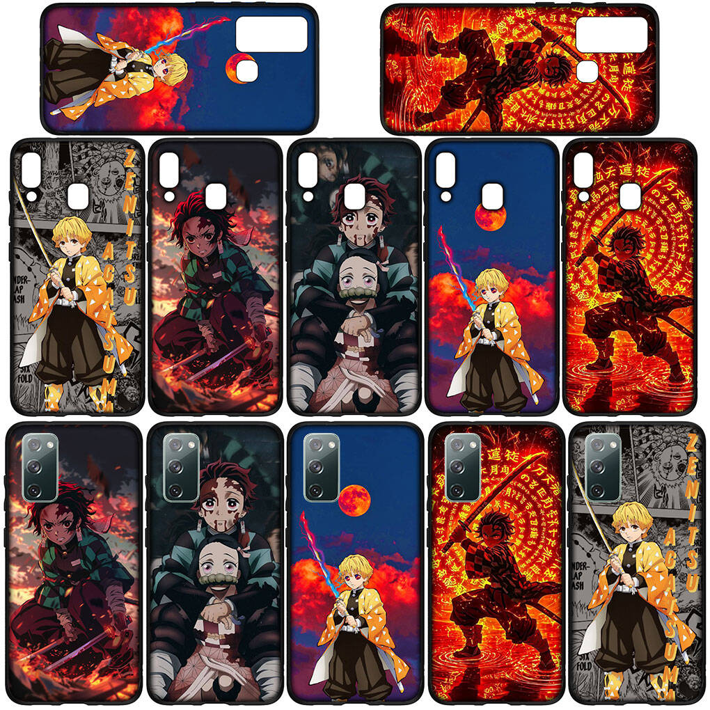 for Motorola Moto Edge 70 60 50 G54 G86 Samsung Galaxy S25 iPhone 17 16 15 Redmi Note 14 13 Pro Max Phone Case Demon Slayer Agatsuma Zenitsu Tanjirou