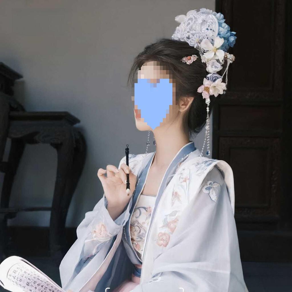 3D Printed Song Dynasty Hanfu Hair Crown & Hairpin - Fairy Style Headdress for Photoshoots