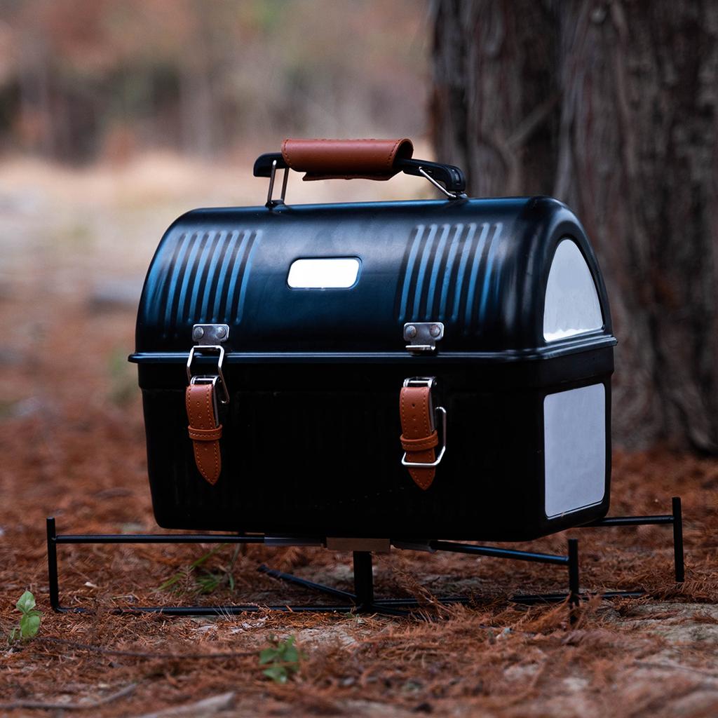 Folding Cooler Stand with Carry Bag Anti-Slip for Camping Hiking BBQ Cooking Picnic Light Weight Foldable Fridge Ice Box Holder