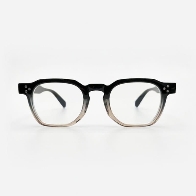 KOLEAT WOMEN Horn-rimmed Gradient Round Square Blue Light Blocking Glasses [GRBBR]