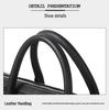 Men's Genuine Leather Water-Resistant Briefcase: High-End, Large-Capacity Commuter Bag