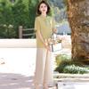 2026 Summer Embroidered Blouse Set for Middle-Aged and Elderly Women - New Chinese National Style.