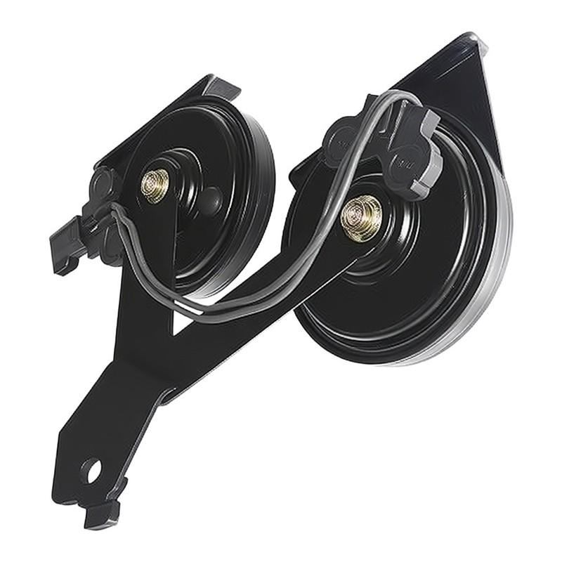 Car For Horn Assembly 9L3Z-13832-A For Ford For F-150 2009 2010 2011 2012 2013 2014 Direct Replacement Black ABS