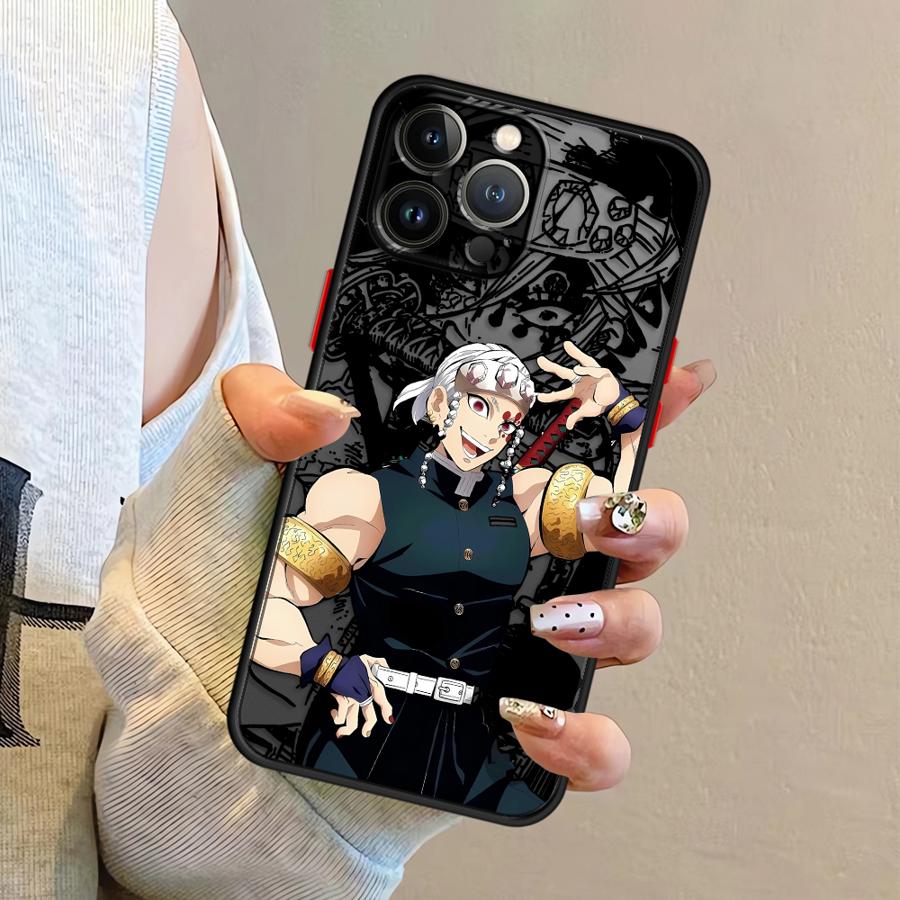 Hot Anime Demons Slayers Case for iPhone 17 Pro Max 12 Air 15 16 Plus 11 14 XS XR 13 Mini 7 8 SE Funda Back Phone Cover