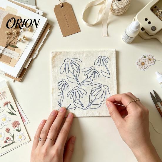 Stress Relief Handcraft Activity DIY Floral Punch Needle Kit, Beginners Embroidery Flower Craft Kit for Adults Pattern, Stitch Carft Adults, Handmade