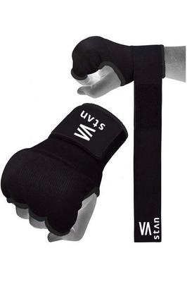 Easy Velcro Bandage Inner Gloves Boxing MMA Shock Absorbing Gel Pad [StAn] (S, Black)