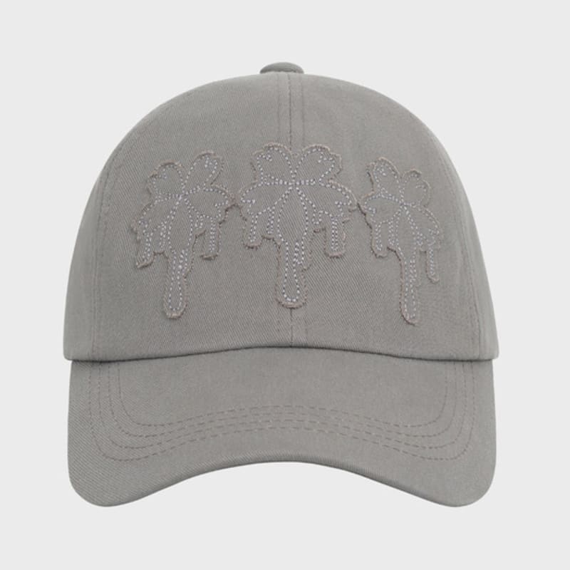 

KIMZISU Dripping Patch Ball Cap _ Grey Grey_OS