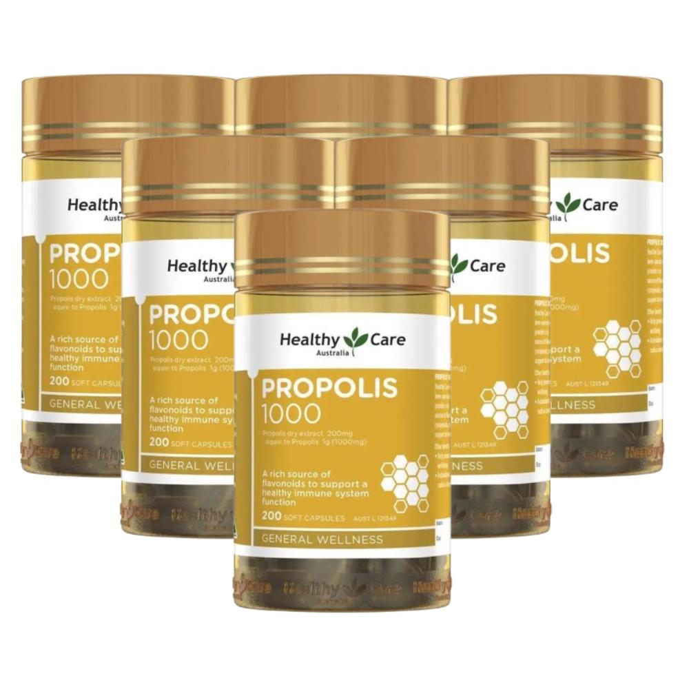 HEALTHYCARE PROPOLIS 1000mg 200CAP X 6