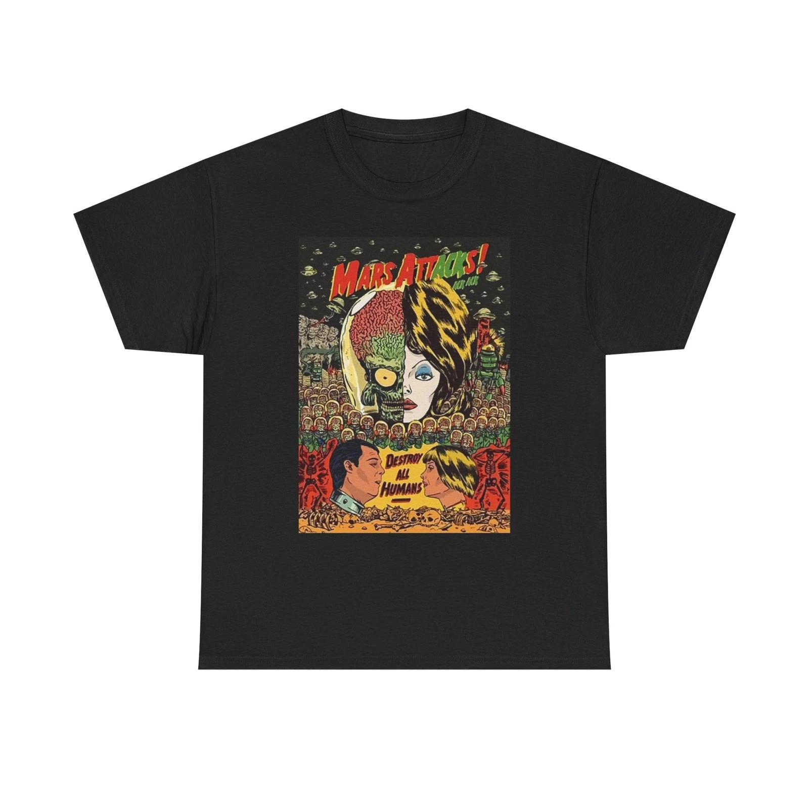 Men s and Women s T-shirts Mars Attacks Graphic XXL