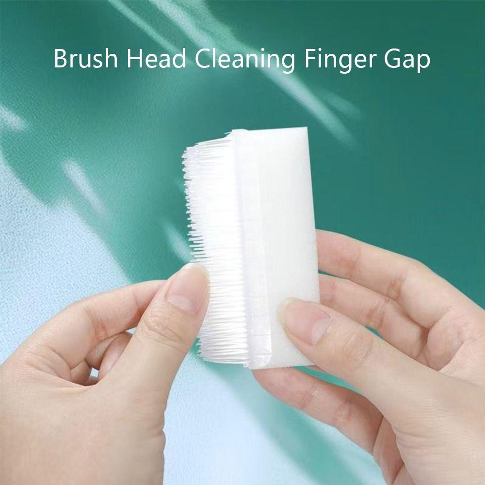 2PCS Soft Brush Hand Washing Brush Double Sided Cleaning Brush Nail Seam Cleaning