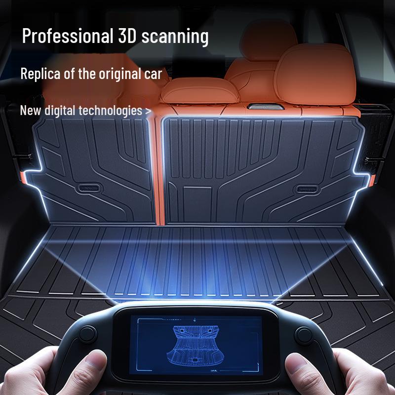 L6 Trunk Mat TPE25: Integrated Tail Box Mat for Car Interior Decoration and Modification.