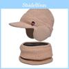 Winter Knit Hat And Neck Warmer Set With Breathable Fabric For Cold Weather Use