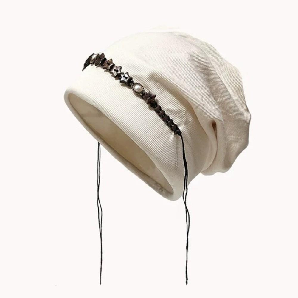 Vintage Y2k Baggy Cap Ethnic Style Pullover Hats Fashion Beanies Cap  Streetwear