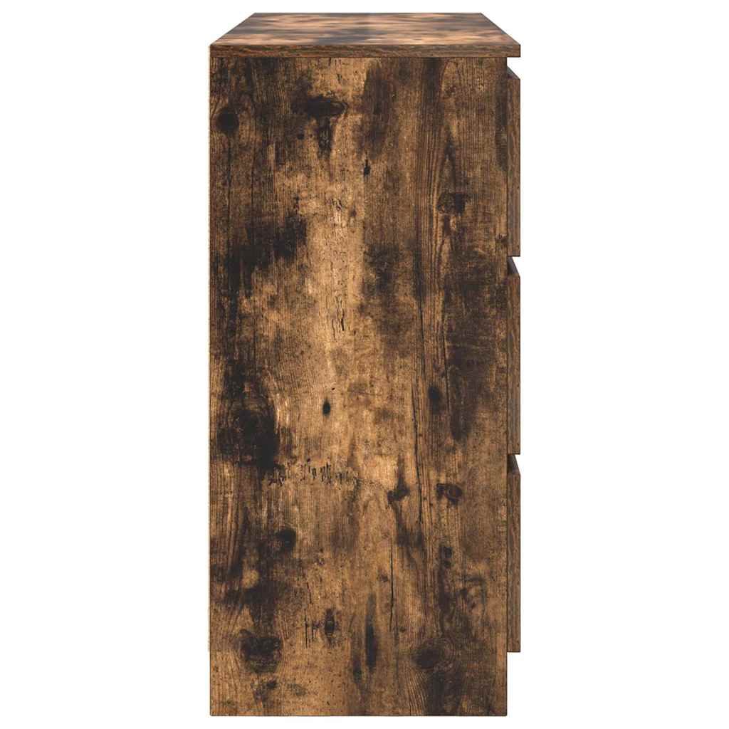 Sideboard Smoked Oak 100 x 35 x 76 cm Particle Board