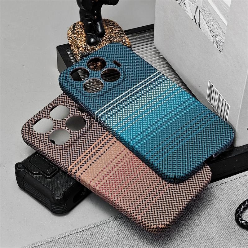 Magnetic Case For Xiaomi 17T Pro Case For Magsafe Embossed Carbon Fiber Striped Pattern PC Lightweight Hard Case For Mi 17 T Pro