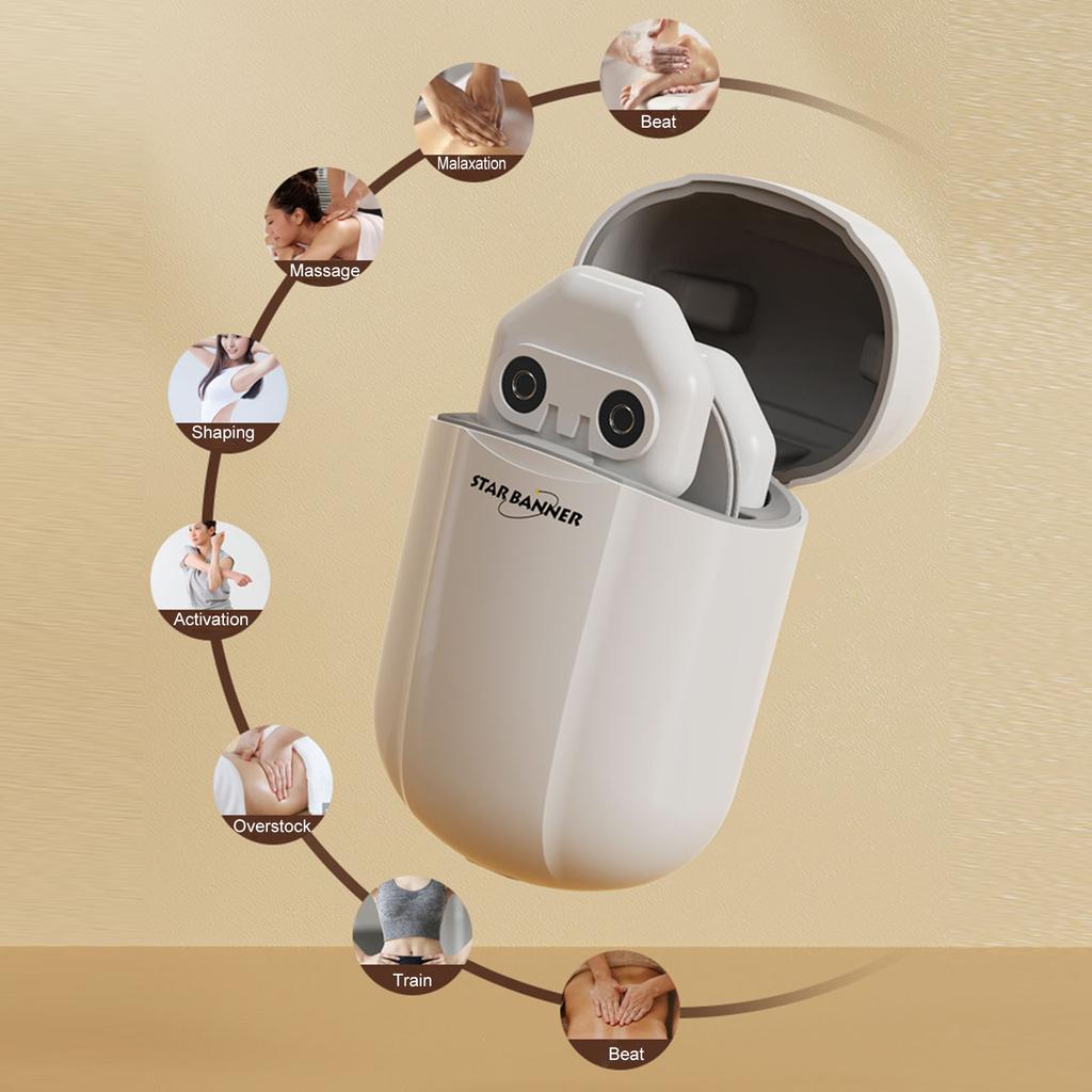 Portable Cordless TENS Massage Patch Pain Relief Muscle Stimulation Patch Rechargeable with