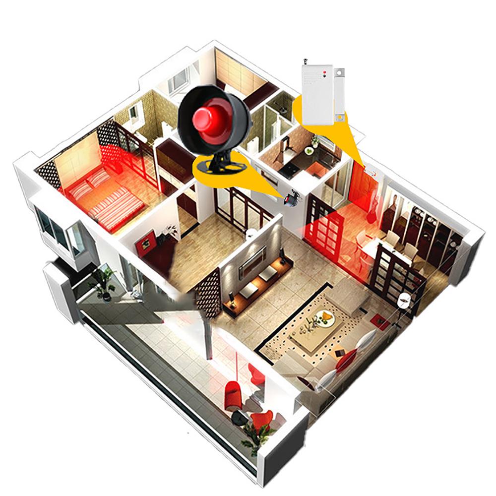 Anti-theft Device Home High Decibel Alarm Multi-mode Door Magnetic Detector