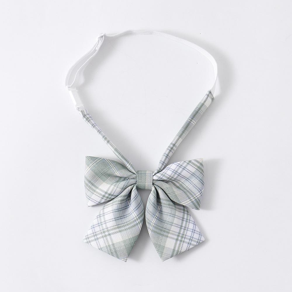 Japanese High-Waisted Plaid Pleated Skirt - Snow & Pine School Uniform Style Accessories галстука-бабочки