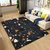 3D Crushed Stone Path Colour Gravel Area Rug Large,Carpet Rug for Living Room Bedroom Sofa Doormat Decoration,Non-slip Floor Mat