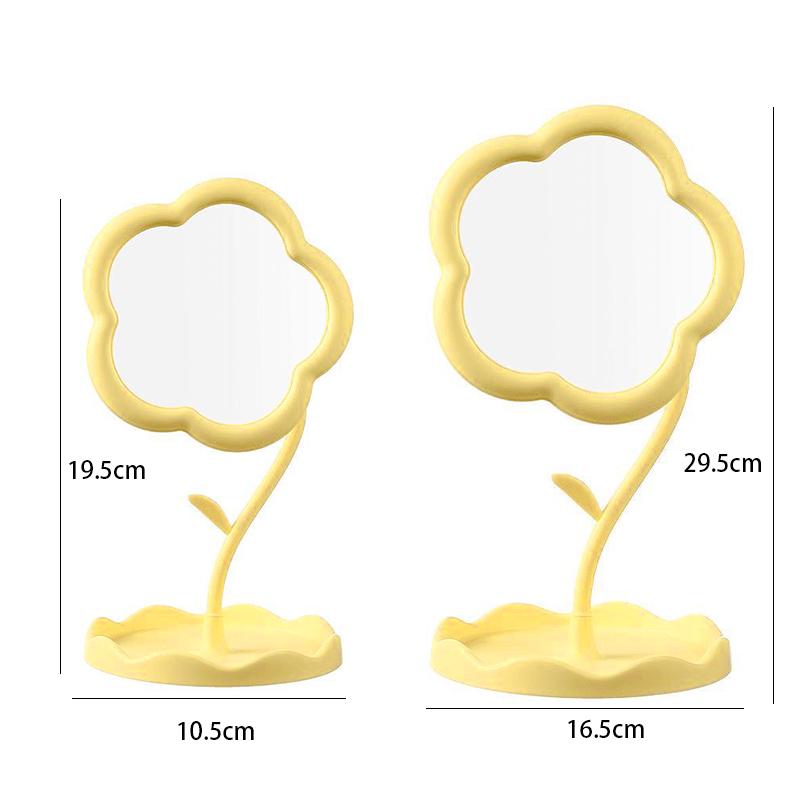 Desktop Sunflower Makeup Mirror Creative Dormitory Desktop High Value Bedroom Mirror Home Decoration Mirror