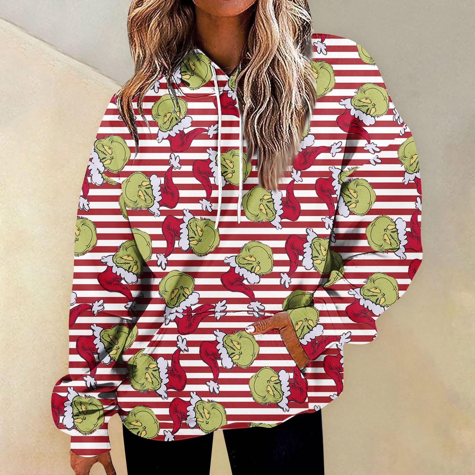 

Женская мода Повседневные Универсальные Повседневные толстовки с круглым вырезом Графика Повседневные с длинным рукавом Градиент Лоскутная верхняя одежда с принтом Толстовки XL арбуз красный