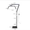 26 Inch Floor Standing Telescopic Foldable Beauty Lamp Adjustable Color Temperature Beauty Fill Light